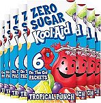 6-Pack 0.35-Oz Kool-Aid Zero Sugar Powdered Soft Drink Mix (Tropical Punch) $0.55