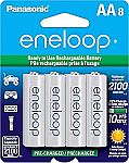 Panasonic eneloop 8KPk Rechargeable Batteries AA $16.83, AAA 8-Pk $16
