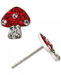 Macy's Giani Bernini Crystal Mushroom Stud Earrings $11.25 and more