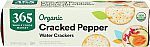 4.4 Ounce 365 by Whole Foods Market, Organic Cracked Pepper Water Crackers $1.41