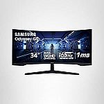 SAMSUNG 34” WQHD  Odyssey G5 Ultra-Wide Gaming Monitor (LC34G55TWWNXZA) $259 and more