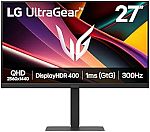 LG 27G640A-B 27" Ultragear QHD IPS Gaming Monitor $266.99