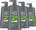 4-Pack 25.4 Oz DOVE MEN + CARE 2-in-1 Shampoo and Conditioner $16.78