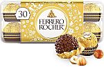 30-Ct Ferrero Rocher, Premium Gourmet Milk Chocolate Hazelnut $10