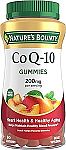 60 Count Nature's Bounty CoQ10 Gummies CoQ10 200mg, Peach Mango Flavor $5.27