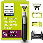 Philips Norelco for Face + Body, Electric Beard Trimmer, Shaver and Groomer $30 + Get $1.50 Amazon Credit