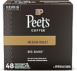 48 Count Peet's Coffee, Medium Roast Keurig K-Cup Pods - Big Bang $18