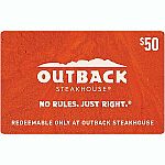 Sam's Club eGift Cards Sale: $50 Outback Steakhouse eGift Card $35 and more