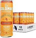 12-pack La Colombe Coffee, Pumpkin Spice Latte, 11 fl oz Cans $19.74