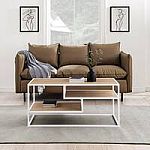 Walker Edison Modern 40" Coastal Oak Coffee Table $28 and more