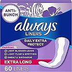 60-Ct Always Daily Extra Protect Extra Long Liner $6