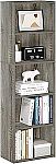 5-Tier Furinno Luder Open Shelf Bookcase $19.75