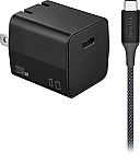 Insignia 25W USB-C Compact Super Fast Charging Wall Charger Kit w/ 6' Cable $10.99