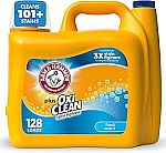 128-Load ARM & HAMMER Plus OxiClean Stain Fighters Liquid Laundry Detergent $8