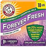18lb Arm & Hammer Forever Fresh Clumping Cat Litter Lavender $6