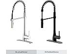 Bio Bidet by Bemis FLOW Single-Handle Pull-Down Spring Neck Sprayer Kitchen Faucet $59.99