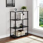 Mainstays No Tools 4-Shelf Storage Bookcase $15