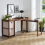 Better Homes & Gardens Ezra Modular L Desk with 2-Cube Storage $79