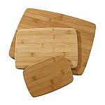 3-Piece Farberware Kitchen Bamboo Cutting Board Set $9.50