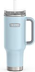 40-Oz THERMOS Stainless Steel Tumbler w/ Leak-Resistant Lid & Straw $24.99