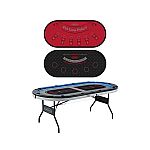 Barrington 10-player Poker Table with LED Lights $199.99