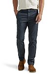 Lee Men's Extreme Motion Flat Front Slim Straight Pant w/ Wrinkle Resist $14.41