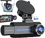 2.5K & 1440P Triple Camera Front and Rear Inside & Outside Dash Cam $53.99