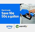 Prime Members: Link Account w/Earnify: Save $0.50 Off/Gal at BP, Amoco or AMPM