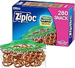280-Count Ziploc Sandwich and Snack Bags with EasyGuide Texture $6.84
