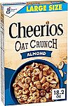 18.2-Oz Cheerios Oat Crunch Almond Breakfast Cereal 2 for $5.61