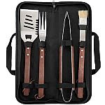 5-Piece Gibson Home Barbecue Basics Stainless Steel BBQ Tool Set w/ Wood Handles $16