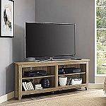 Walker Edison 58" Maxwell Classic 2 Shelf Corner TV Stand $67 and more