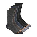 5-Pair Weatherproof Men's Outdoor Crew Sock $5