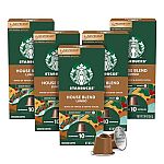 50-Count Starbucks by Nespresso Medium Roast Coffee (House Blend) $14.78