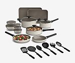 BELLA 21-Piece Cookware Set with EverGood Ceramic Nonstick Coating $19.99