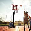 Costway Portable Basketball Hoop System 5 ft. to 10 ft. Adjustable $104