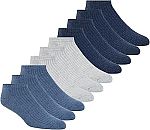 Skechers Men's 10 Pack Cushioned Low Cut Socks $6