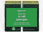 6-Pack Amazon Basics Scrub Sponges (Heavy Duty) $2.58