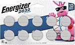 10-Pack Energizer CR2032 3V Lithium Coin Batteries $9.47