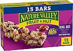 15-Count Nature Valley Fruit and Nut Chewy Trail Mix Granola Bars $4.72