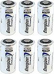 6 Count Energizer 123 Lithium CR123A Battery $6