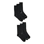 6-Pack Reebok Men's Pro Series Lightweight Crew Socks $5