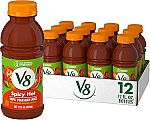 12-Count 12-Oz V8 Spicy Hot 100% Vegetable Juice $8.89