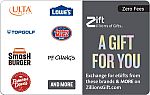 $50 Zift Zillions of Gifts Virtual Gift Card $45