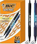 36 Count BIC Soft Feel Retractable Ballpoint Pen $8.91