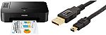 Canon PIXMA TS202 Inkjet Photo Printer with USB - Bundle $42.99