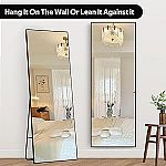 Versatile Full-Length Mirror 60" Height Full Body Mirror $40