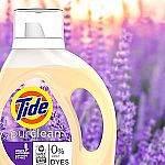 4-Count 63-Oz Tide Purclean Liquid Laundry Detergent (Honey Lvender) $32.21