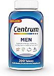 200-Count Centrum Men's MultiVitamin/Mineral Supplement Tablets $5.44