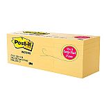 27 Count Post-it Sticky Notes, 3" x 3", Canary Collection, 100 Sheets/Pad $6.62